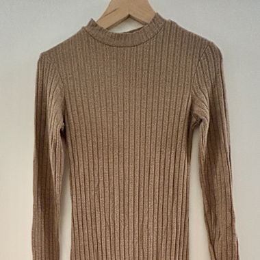 Robe mi-longue Stradivarius beige