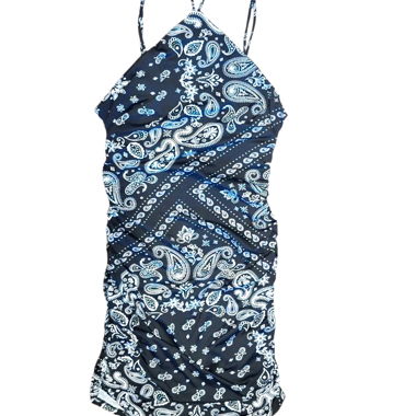 Minikleid mit Paisley-Muster