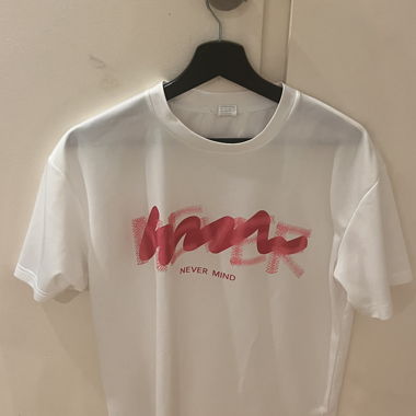 Weisses Graphic T-Shirt Gr. S