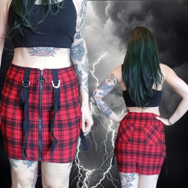 Jupe punk/rock ecossaise BANNED 