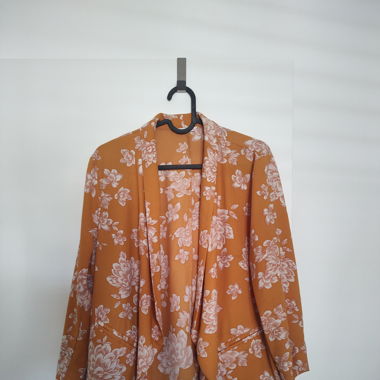 Yellow floral blazer