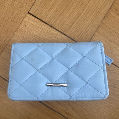 Portamonete azzurro chiaro