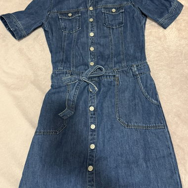 s.Oliver vestito di jeans blu Taglia 40 (D)