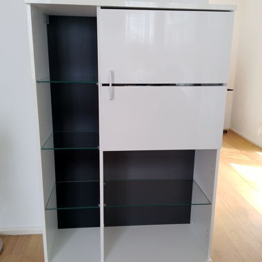 Credenza vetrina bianca