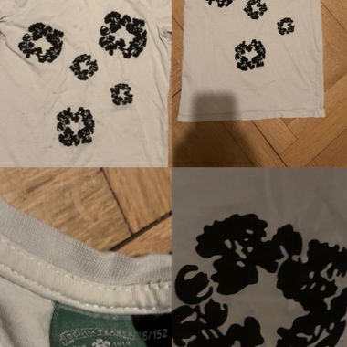 T-Shirt Weisses Denim Tears