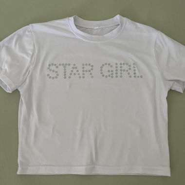 t-shirt baby bianco Star Girl