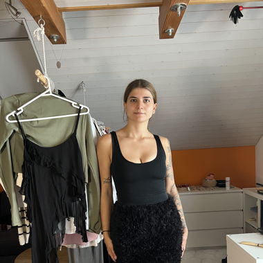 Mini Kleid (Schwarz) 
