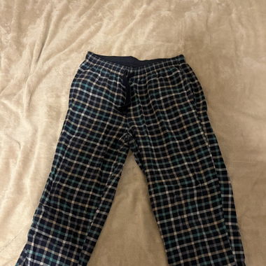 bas de pyjama à carreaux 