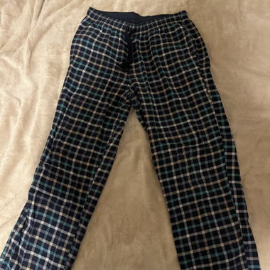 bas de pyjama à carreaux 