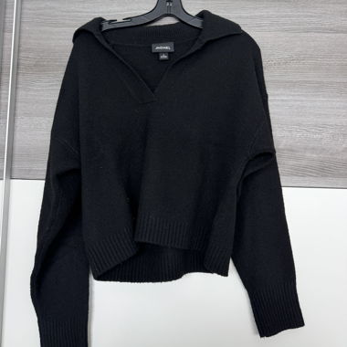 Schwarzer Polokragen-Pullover MONKI Grösse S