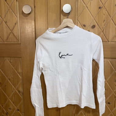 Maglia Bianca a Maniche Lunghe Karl Kani