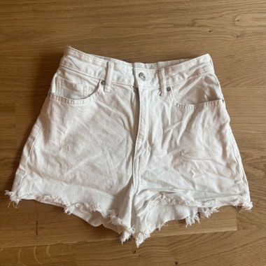White Denim Shorts