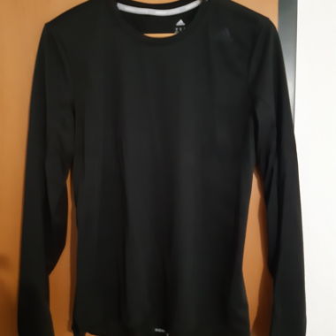Adidas schwarzes langärmliges Sporttop