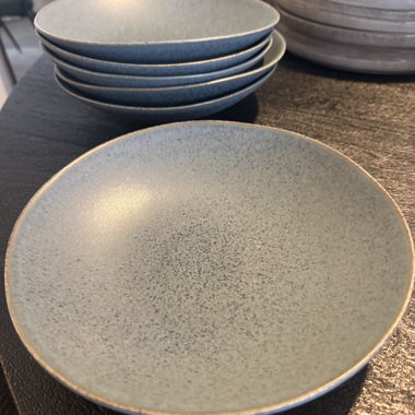 Piatti in gres blu x6