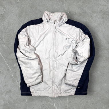 vintage nike trackjacket grey/navy