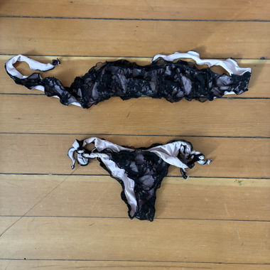 Ensemble de bikini en dentelle noire