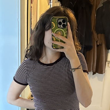 Braun Gestreiftes Shirt