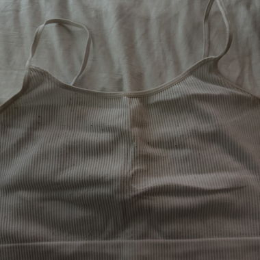 Ribbed Spaghetti Top