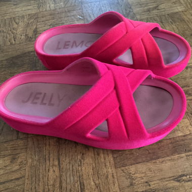 Pink Jelly Lemon Clogs