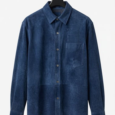 Camicia overshirt GANT in pelle