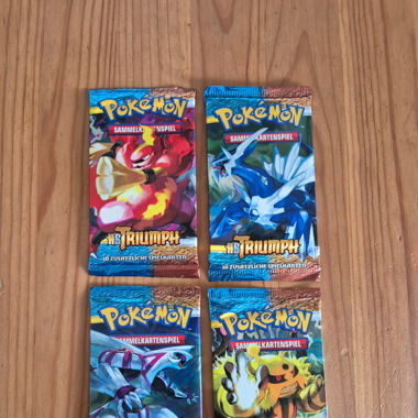 4 xPokemon Booster Heartgold Soulsilver HS Triumph
