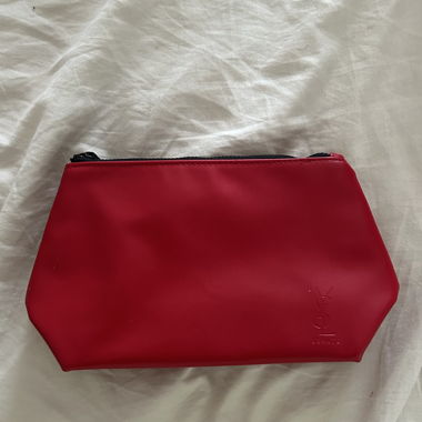Pochette YSL rossa con zip