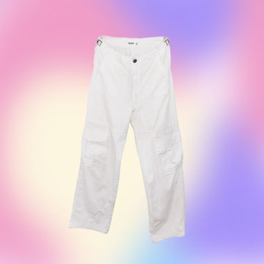 Pantalon blanc BERSHKA