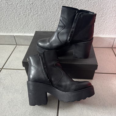 Zign : Bottines noires à plateforme