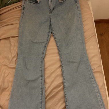 Jean flare bleu clair