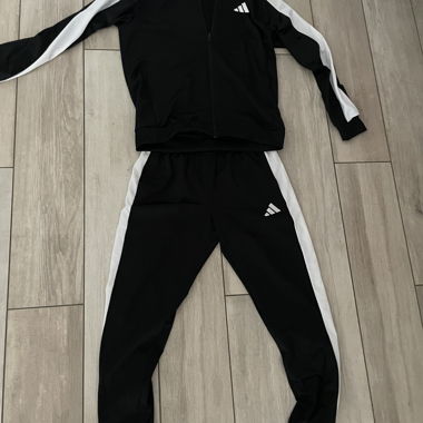 Adidas Trainingsanzug Schwarz/Weiss