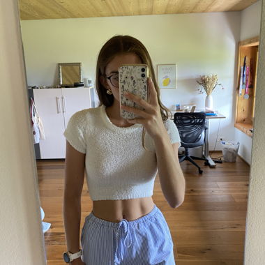 Crop top dos nu doux
