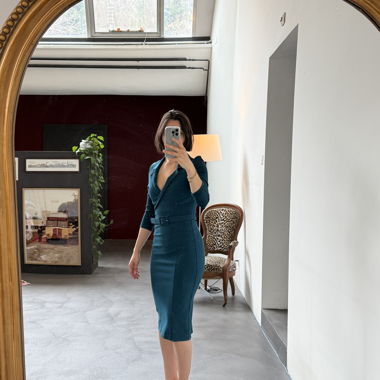 Zoe Vine Kleid petrol