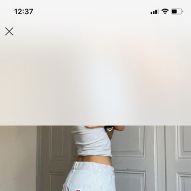 Striped Carhartt jeans