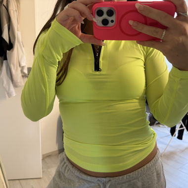 Neon langärmel Sporttop für Herbst