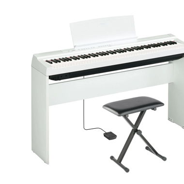 Miete 6 Monate ein weisses E-Piano Yamaha P-125 