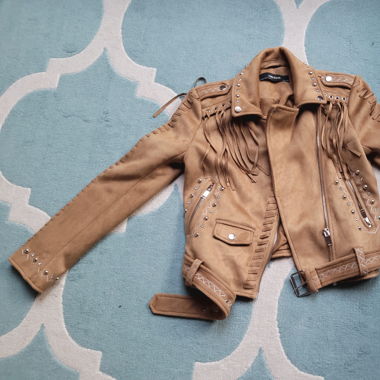 Veste à franges Zara neuve