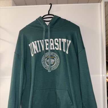 Smaragdgrüner oversize Hoodie