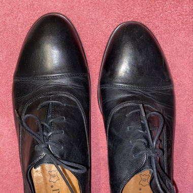 Schnürschuhe Lasocki Gr. 39 Leder schwarz