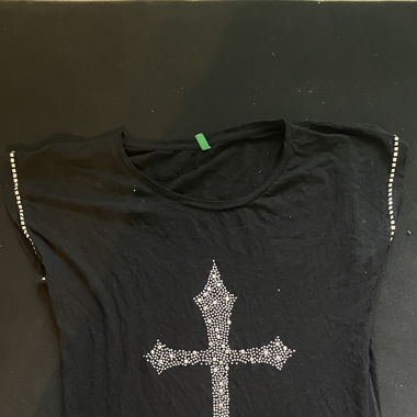 T-shirt schwarz M (united colors of beneton)