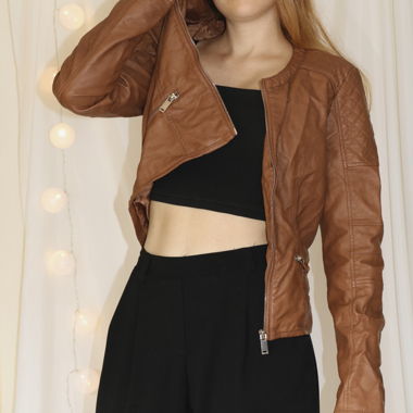 Jacket leather style