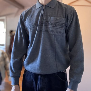Blue Gray Sweater