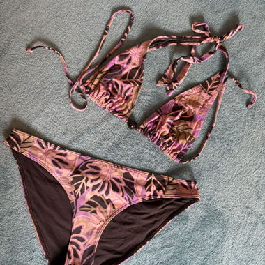Bikini rose-marron