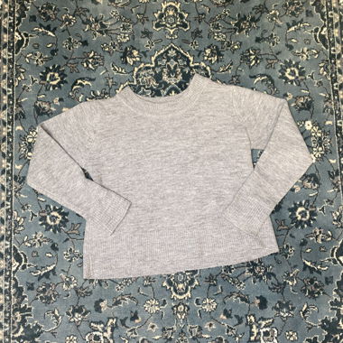 Pull gris clair Pieces, taille M mais taille comme S/XS