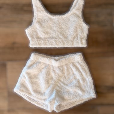 White Teddy Set