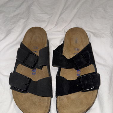 BIRKENSTOCK - Arizona sandale - cuir velours noir