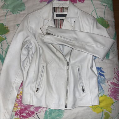 Leder Jacke 
