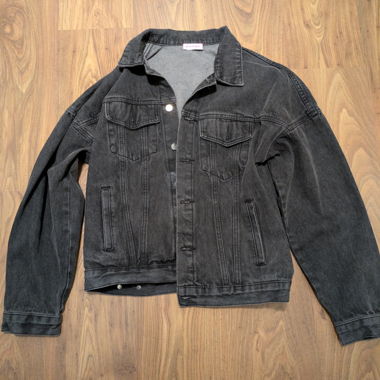 Giacca di jeans grigia