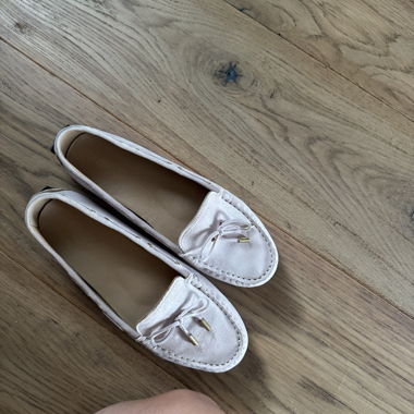 Pink loafers / boat shoes in leather Kazar