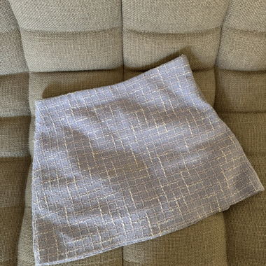 Gonna in tweed lilla 