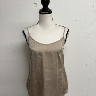 Gestuz silk cami top, size 36, nude beige